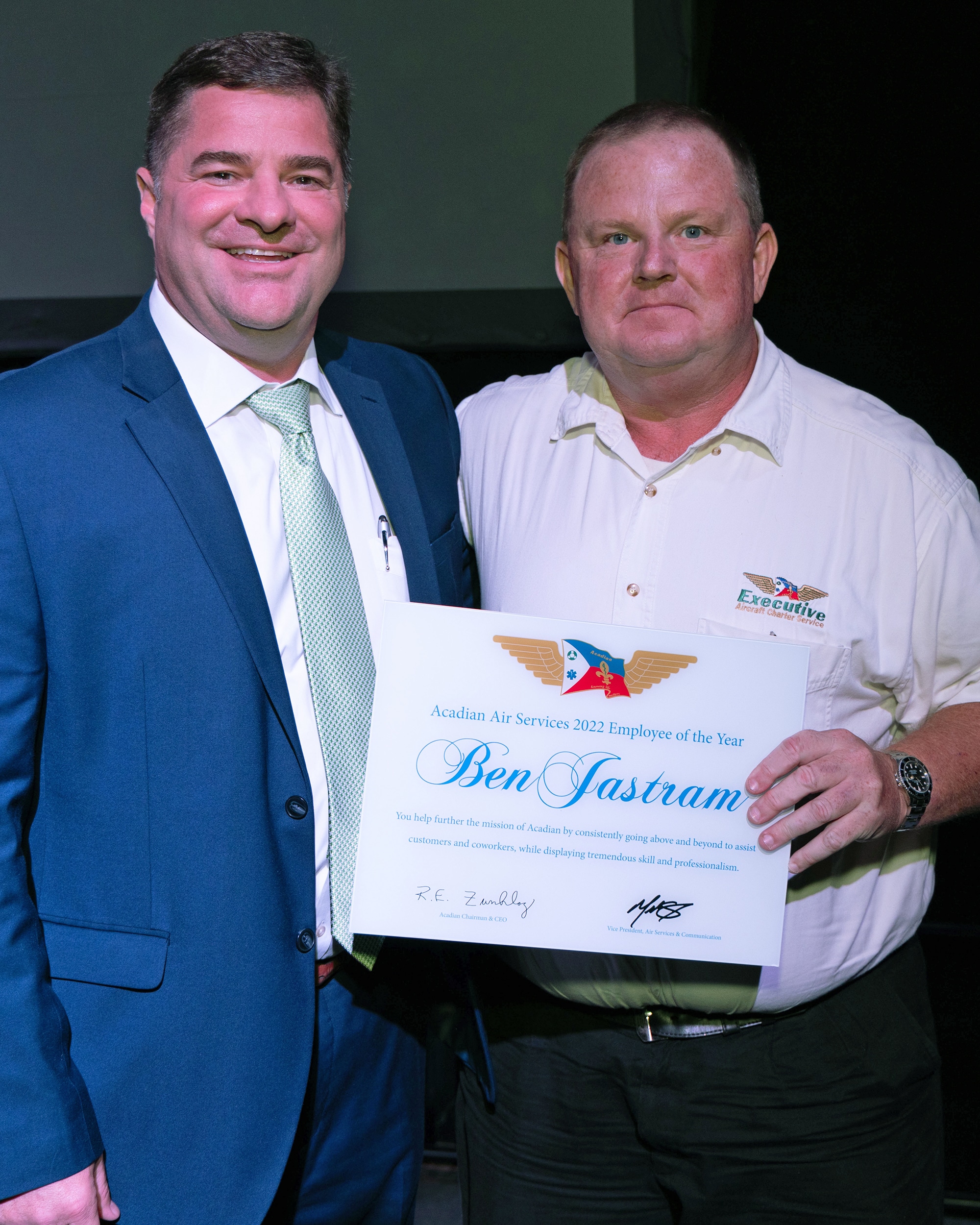 Ben Jastram Named as Air Services 2022 Employee of the Year