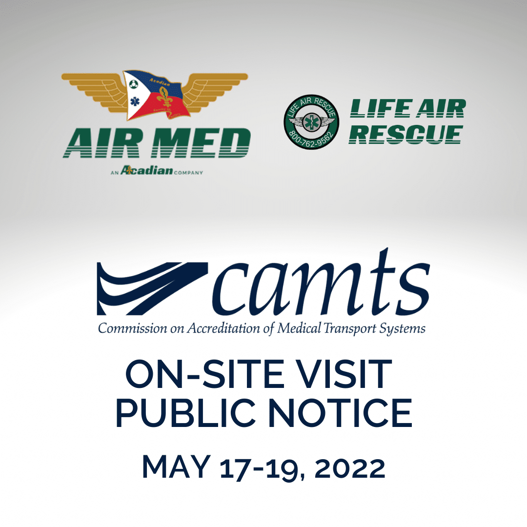 CAMTS site visit notice