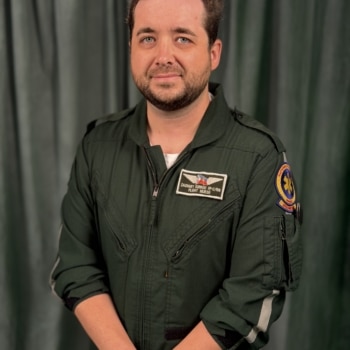 A professional headshot of Zachary Dubroc, Acadian Air Med Chief Flight Nurse